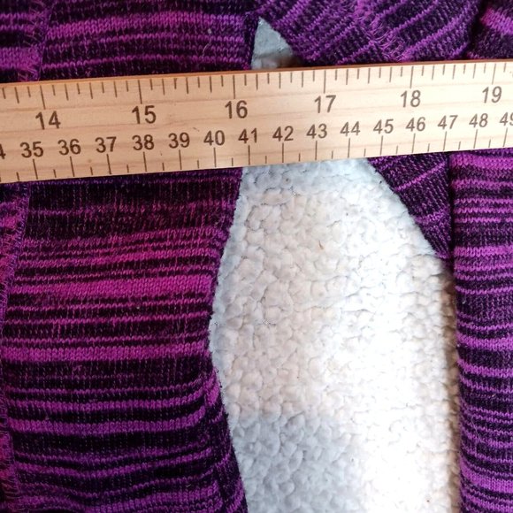 Reebok RBK Jacket Womens Large 14-16 Black Pink Stripe Zip-Up Sweater Jacket - Picture 8 of 15